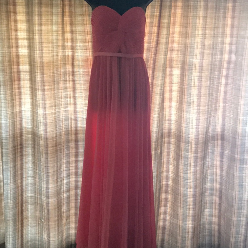 Strap less dress